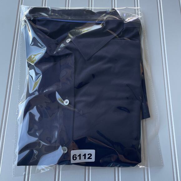 Talbots Navy Blue Wrinkle Free Buttondown Shirt no iron - Picture 9 of 9